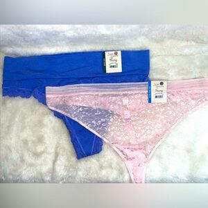 New Secret Treasures 2 Pack Panties Thong XXXL
